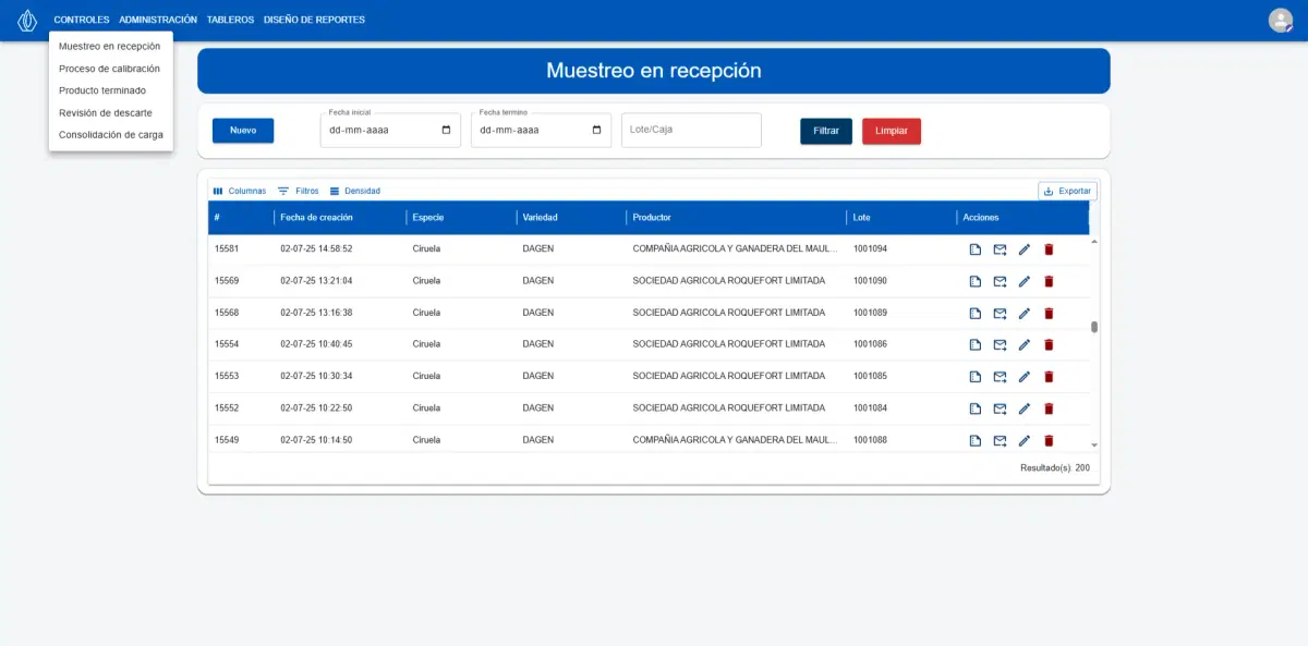 Daia Calidad Dashboard