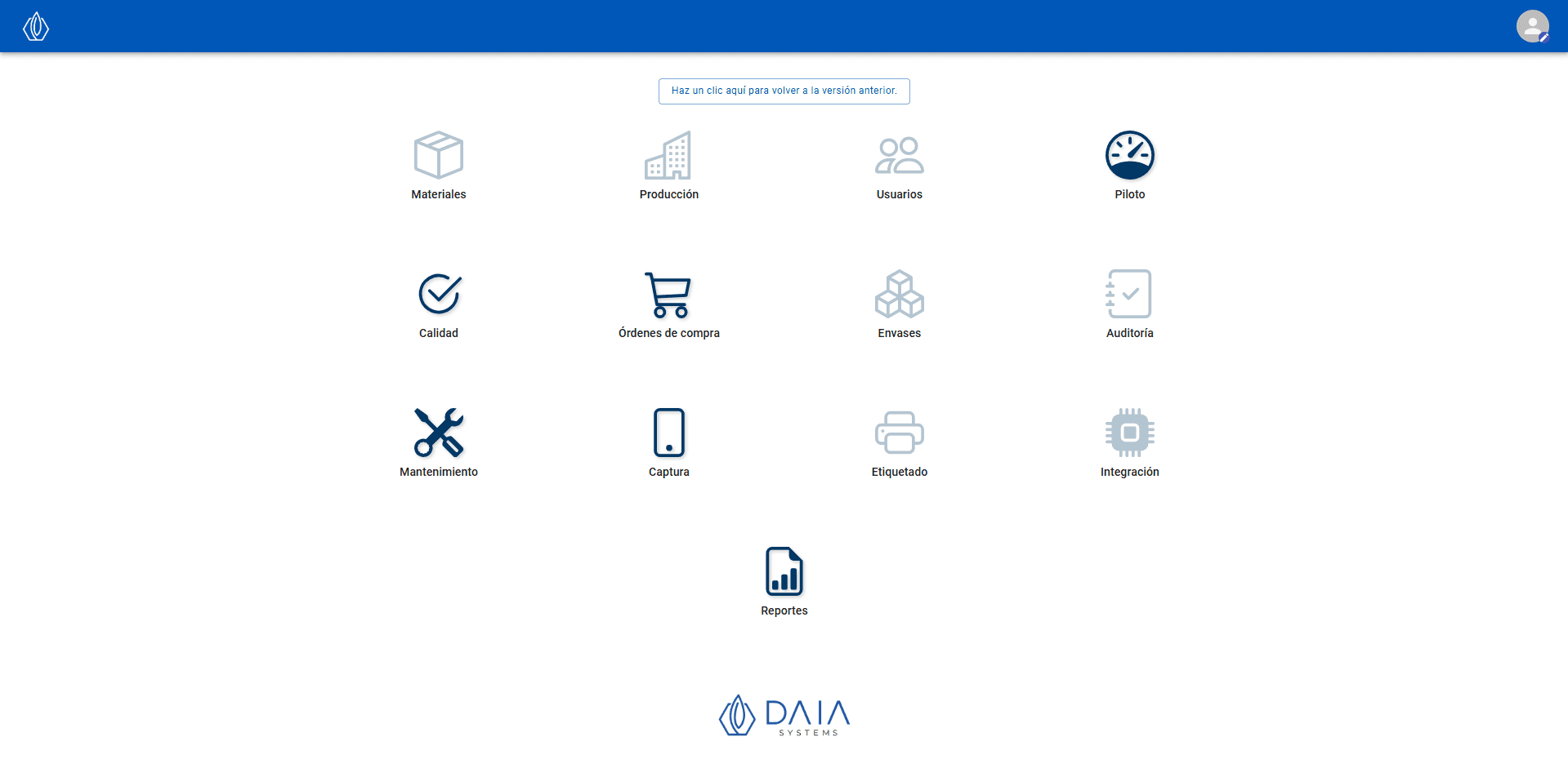 Daia ERP Dashboard